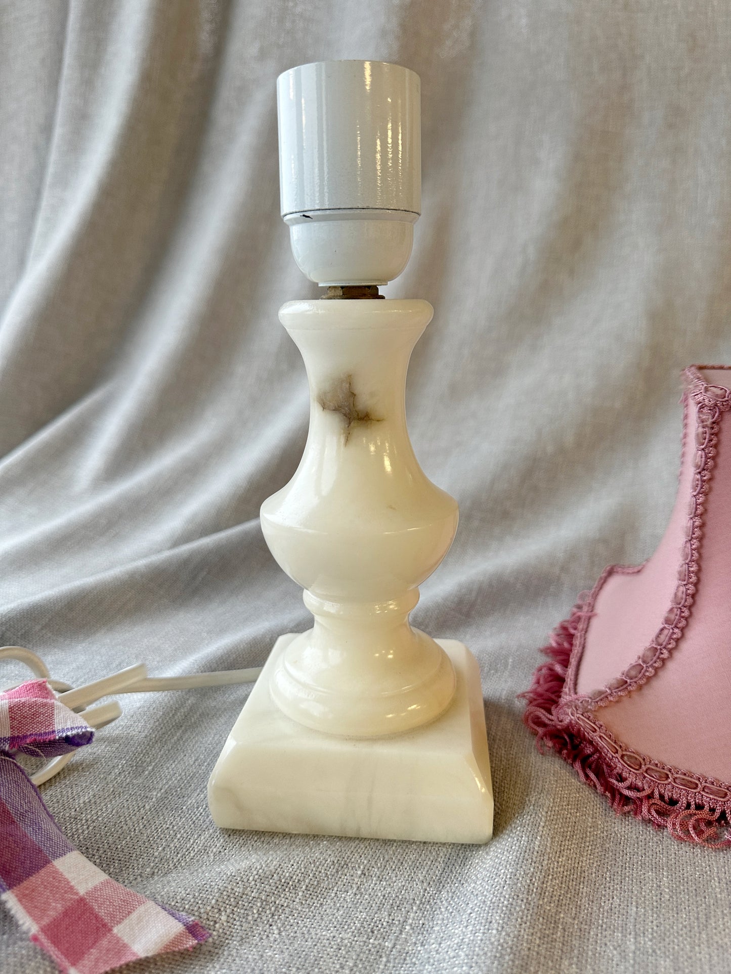 Vintage lampa i marmor