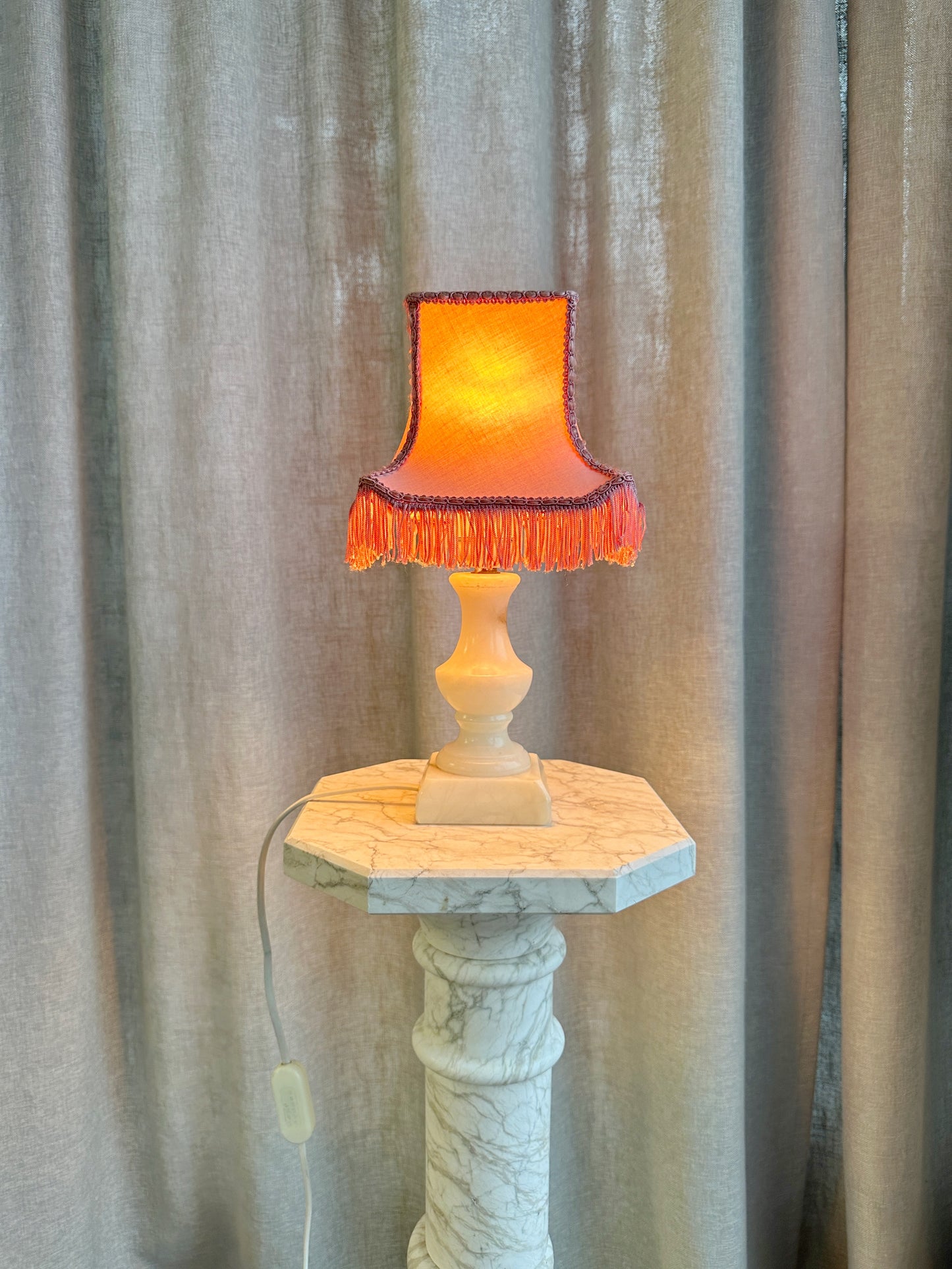 Vintage lampa i marmor