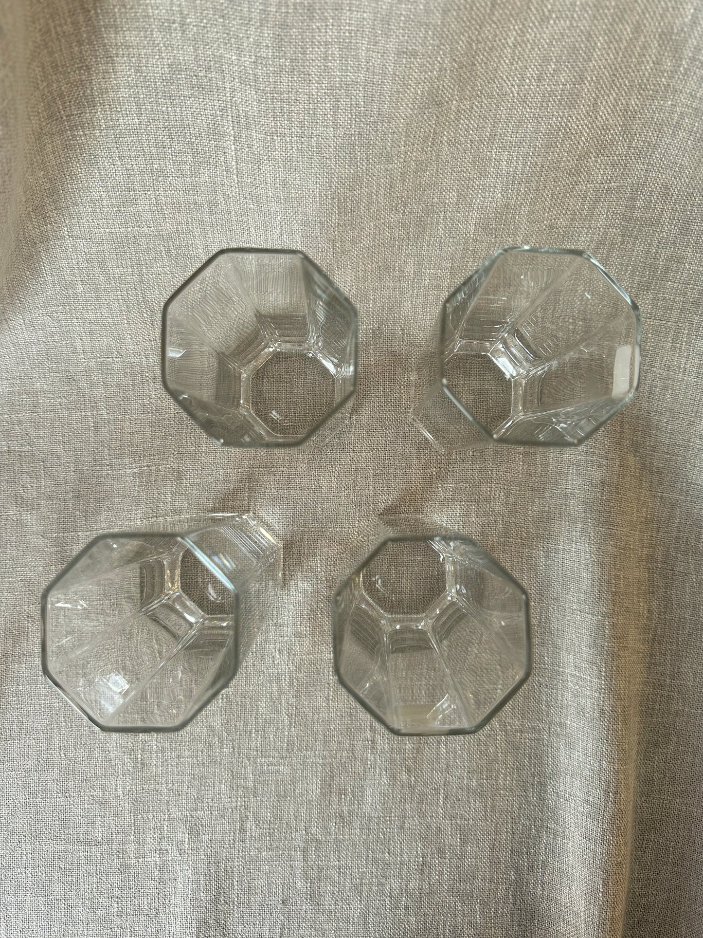 Oktagonformade glas (4st)